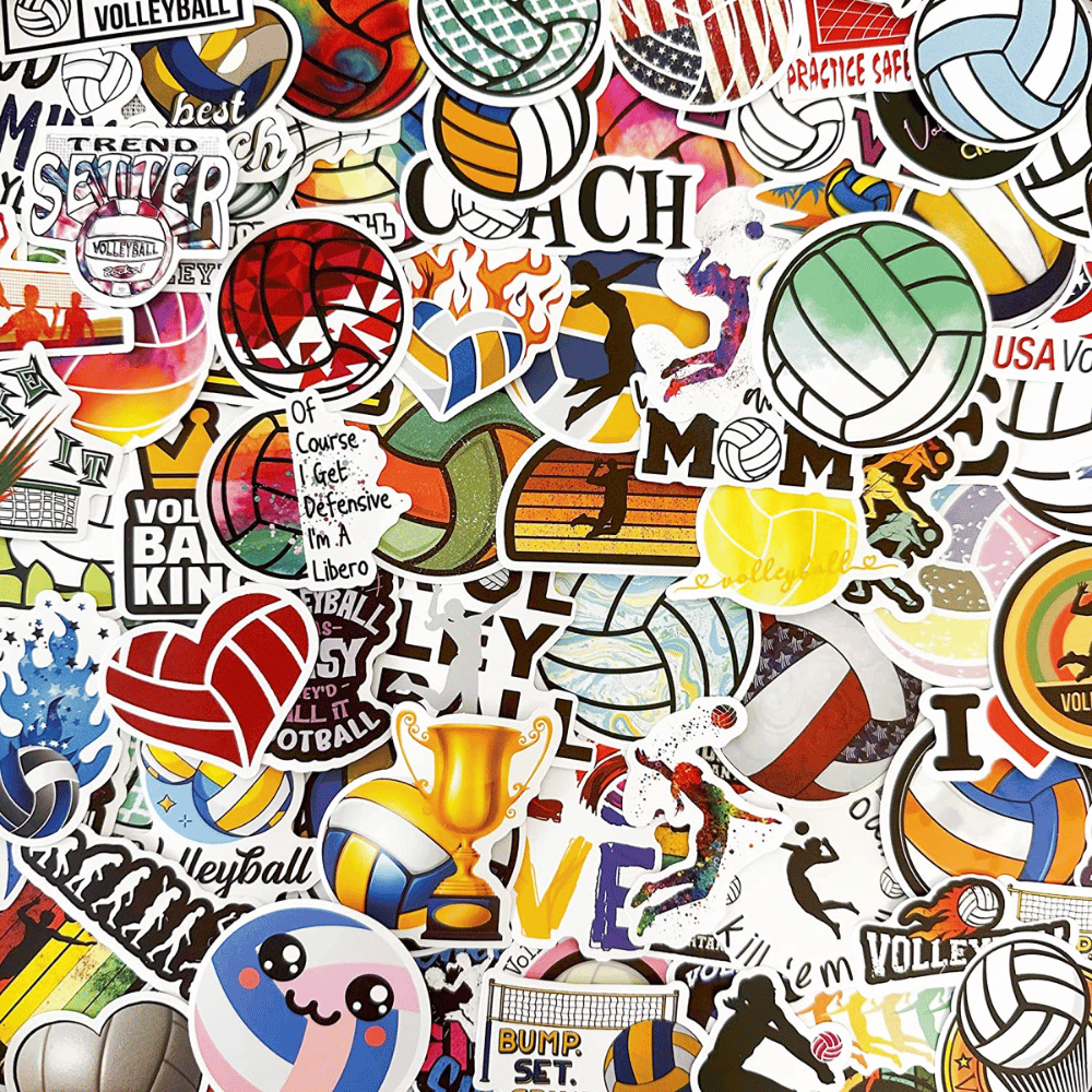 Upgrade Your Gear with The Best Volleyball Stickers